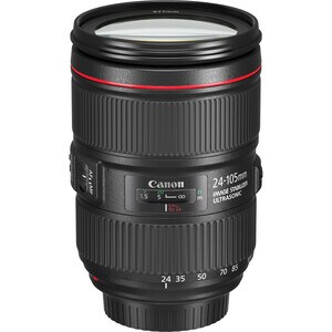 Canon - 24 mm to 105 mmf/4 - Zoom Lens - Designed for Digital Camera - 77 mm Attachment - 0.24x Magnification - 4.4x Optic