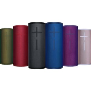 Ultimate Ears MEGABOOM 3 Portable Bluetooth Speaker System - Sunset Red - 60 Hz to 20 kHz - 360° Circle Sound, Surround So
