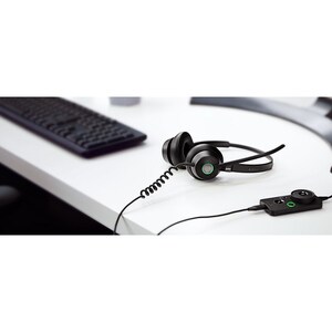 Jabra Engage 50 Wired Over-the-head Stereo Headset - Binaural - Supra-aural - 32 Ohm - 20 Hz to 20 kHz - 120 cm Cable - No