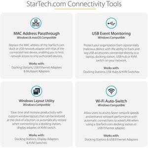 StarTech.com USB 3.0 Type C Docking Station for Monitor, Notebook - 100 W - 4 x USB Ports - 1 x USB 2.0 - 2 x USB 3.0 - US