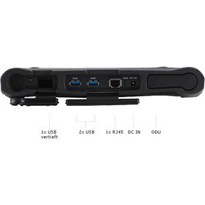 ads-tec TabX ITC8000 ITC8113 Tablet - 33,8 cm (13,3 Zoll) - 8 GB RAM - 120 GB SSD - Windows 10 IoT 64-bit - 4G - Intel Cel