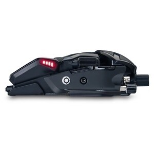 Mad Catz The Authentic R.A.T. 8+ Optical Gaming Mouse - Pixart 3389 - Cable - Black - 1 Each - USB 2.0 - 16000 dpi - 11 Bu