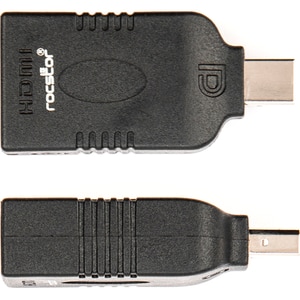 Rocstor Premium Slim Mini DisplayPort to HDMI Audio/Video Adapter - Slim HDMI to Mini DisplayPort - 1920x1200 1080p - for 