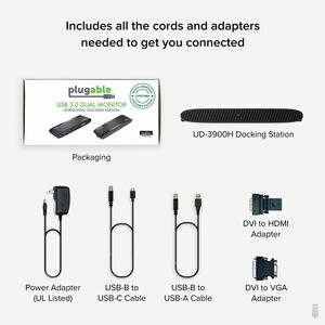 Plugable USB-C or USB 3.0 to Dual HDMI Adapter – Plugable Technologies