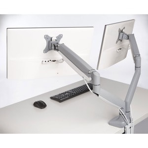 Kensington SmartFit Mounting Arm for Monitor - Silver Gray - 2 Display(s) Supported - 32" Screen Support - 39.60 lb Load C