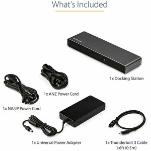 StarTech.com Thunderbolt 3 Dock, Dual 4K 60Hz Monitor TB3 Docking Station with DisplayPort, HDMI & 1080p VGA, 85W Power De
