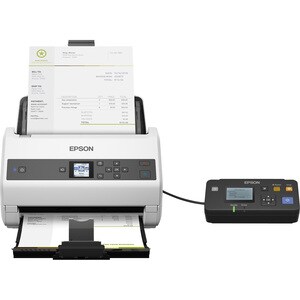 Epson WorkForce DS-870 Flatbed Scanner - 600 dpi Optical - 30-bit Color - 30-bit Grayscale - 65 ppm (Mono) - 65 ppm (Color