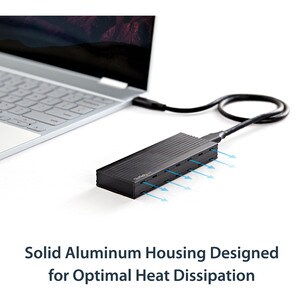 StarTech.com USB-C (10Gbps) to M.2 NVMe SSD Enclosure - Portable M.2 PCIe Aluminum Case - 1GB/s Read & Write - Mac & PC - 