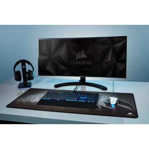 Corsair MM350 Premium Anti-Fray Cloth Gaming Mouse Pad - Extended XL - Textured - 36.61" Width x 15.75" Depth - Cloth, Rub