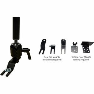 CTA Digital Aluminum Security Vehicle Mount for 7-14 Inch Tablets, Including iPad 10.2-inch (7th/ 8th/ 9th Generation) - 7
