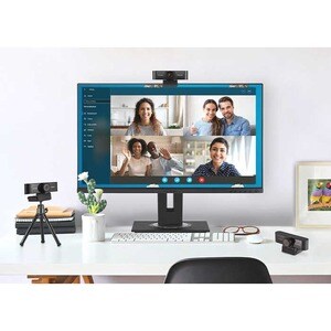 ViewSonic VB-CAM-001 Webcam - 2.1 Megapixel - 30 fps - Black - USB 2.0 - 1920 x 1080 Video - 110° Angle - Microphone - Mon
