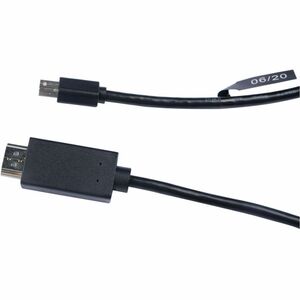 V7 V7MDP2HD-02M-BLK-1E 2.01 m HDMI/Mini DisplayPort A/V Cable - Cable for PC, Monitor, Projector - First End: 1 x Mini Dis