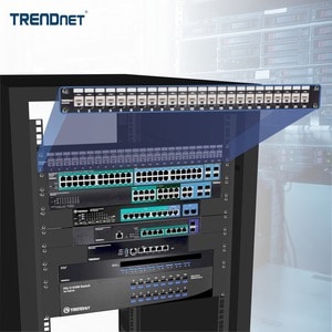 24-Port Blank Keystone 1U Patch Panel
