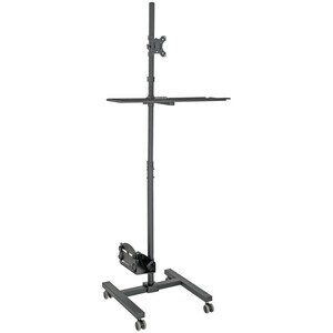 Eaton Tripp Lite Series Mobile Workstation with Monitor Mount - For 17" to 32" Displays, Height Adjustable - Up to 32" Scr
