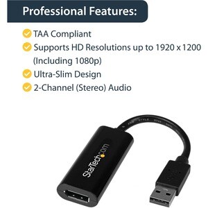 Adaptador USB 3.0 a HDMI - Diseño Compacto – 1920x1200
