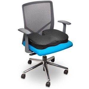 Kensington Premium Cool-Gel Seat Cushion - Gel Filling - Fabric, Memory Foam, Silicone - Comfortable, Ergonomic Design, Ze