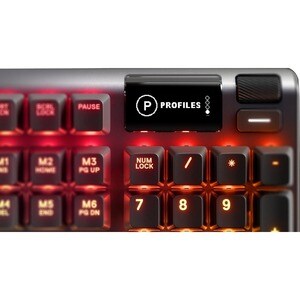 SteelSeries APEX 7 Mechanical Gaming Keyboard - Cable Connectivity - USB Interface - 104 Key Multimedia Hot Key(s) - Engli