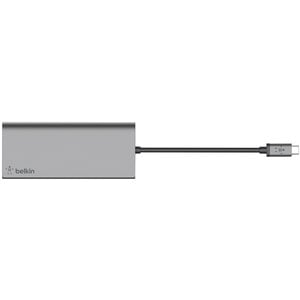 Belkin USB-C Multimedia Hub - for Notebook - Charging Capability - Memory Card Reader - SD - 60 W - USB Type C - 4K - 3840