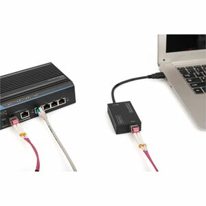 Digitus Gigabit Ethernet-Adapter für Computer, Notebook - 1000Base-SX/LX - SFP (Mini-GBIC) - Tragbar - USB 3.0 - Realtek R