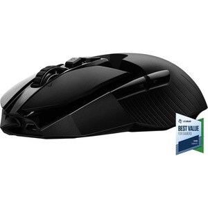 Logitech LIGHTSPEED G903 Gaming Mouse - Wi-Fi - USB - Optical - 11 Button(s) - Black - Cable/Wireless - 16000 dpi - Tilt W