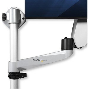 StarTech.com Wall Mount Workstation - Foldable Ergonomic Standing Desk - Height Adjustable 34" VESA Monitor Arm/Padded Key