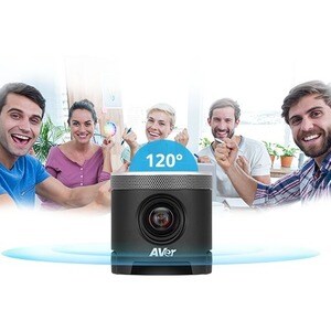 AVer CAM340+ Video Conferencing Camera - 60 fps - USB 3.1 - 3840 x 2160 Video - Exmor CMOS Sensor - Fixed Focus - 4x Digit