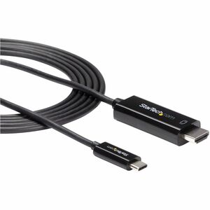 StarTech.com 6ft (2m) USB C to HDMI Cable - 4K 60Hz USB Type C DP Alt Mode to HDMI 2.0 Video Display Adapter Cable - Works