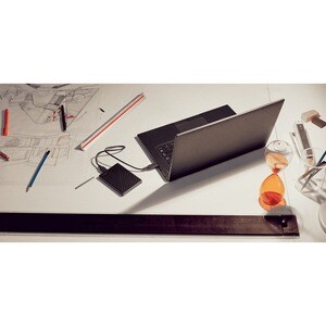 WD My Passport WDBYVG0010BBK-WESN 1 TB Portable Hard Drive - External - Black - USB 3.0 - 256-bit Encryption Standard - 3 