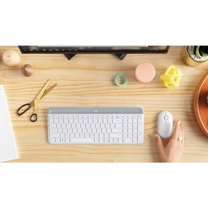Logitech MK470 Keyboard & Mouse - Danish, Norwegian, Swedish, Finnish - USB Wireless RF - USB Wireless RF - Optical - 1000