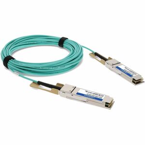 AddOn 15 m Fibre Optic Network Cable - 1 - TAA Compliant - Cable for Network Device - First End: 1 x QSFP28 Network - Seco