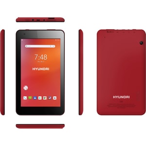 Hyundai Koral 7W4X HT0701W16 Tablet - 7" - 1 GB RAM - 16 GB Storage - Android 9.0 Pie - Red - microSD Supported - In-plane