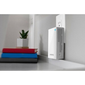 Linksys Velop WHW01P IEEE 802.11ac 1,27 Gbit/s Drahtloser Range-Extender - 2,40 GHz, 5 GHz - MIMO-Technologie - Wandmontie
