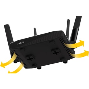 ZYXEL NBG6604 Wi-Fi 5 IEEE 802.11ac Ethernet Wireless Router - 2.40 GHz ISM Band - 5 GHz UNII Band - 4 x Antenna(4 x Exter