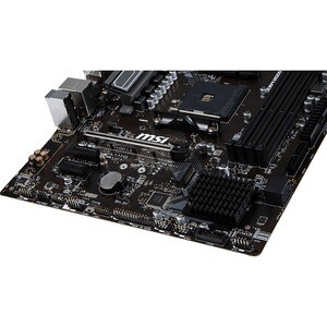 MSI B450M PRO-VDH MAX Desktop Motherboard - AMD B450 Chipset - Socket AM4 - Micro ATX - 64 GB DDR4 SDRAM Maximum RAM - DIM