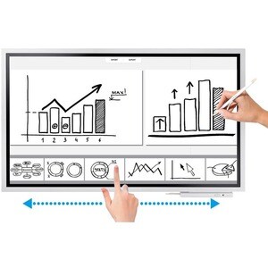 Samsung Flip 2 WM55R 55" Class LCD Touchscreen Monitor - 6.70 ms - 55" Viewable - InGlass Technology - 3840 x 2160 - 4K - 