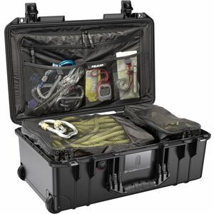 Pelican Air Case 1535TRVL Shipping Case - Internal Dimensions: 20.39" Length x 11.20" Width x 7.21" Depth - External Dimen