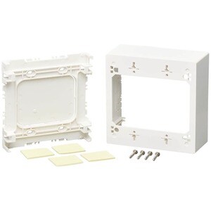 Tripp Lite by Eaton Double-Gang Surface-Mount Back Box, White, TAA - 2-gang - White - Acrylonitrile Butadiene Styrene (ABS