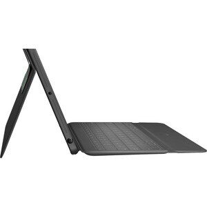 Logitech Rugged Folio Keyboard/Cover Case (Folio) for 25.9 cm (10.2") Apple iPad (7th Generation) Tablet - Graphite - Drop