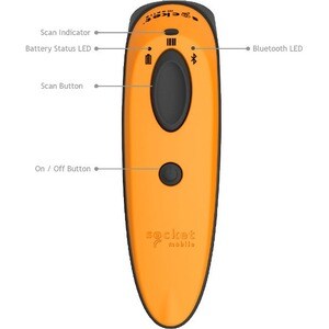 Socket Mobile DuraScan D740 Handheld Barcode Scanner - Wireless Connectivity - Black - 495.30 mm Scan Distance - 1D, 2D - 