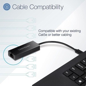 Carte Gigabit Ethernet pour Portable - TRENDnet TUC-ET2G - 2.5GBase-T - Nouveau - Portable - USB 3.1 (Gen 2) Type C - 1 Po