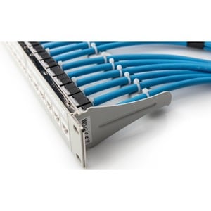 DIGITUS Professional 12 Port(s) Blank Patch Panel - Light Grey - 1U High - Rack-mountable