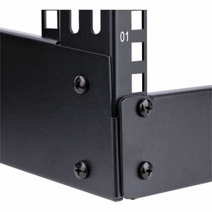 StarTech.com 4U Bodenstehend Rackrahmen für A/V-Geräte, LAN-Schalter, Patchfeld, Server - Schwarz - TAA-konform - Stahl - 