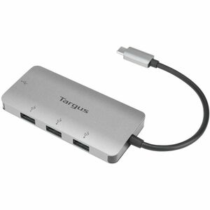 Targus ACH226EU USB Hub - USB Type C - 5 GB/s - External - Silver - 4 Total USB Port(s) - PC, Mac