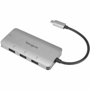 Hub USB Targus ACH226EU - USB Type C - 5 Go/s - Externe - Argenté - 4 Total de ports USB - PC, Mac