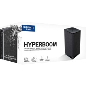 Ultimate Ears HYPERBOOM Portable Bluetooth Speaker System - Black - 45 Hz to 20 kHz - Battery Rechargeable