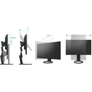 EIZO FlexScan EV2760-BK. Anzeigegrösse (Diagonal): 68,6 cm (27"), Auflösung: 2560 x 1440 Pixel, HD type: Quad HD, Display 