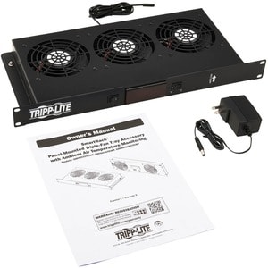 Tripp Lite series 1U Blanking Panel with Temperature Sensor and High-Performance Fans - 3 Fan - 1U - 19" (482.60 mm)