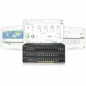 ZYXEL XS1930-10 8-Port 10G Multi-Gigabit L3 Smart Nebula Cloud Managed Switch with 2 10G SFP+ Uplinks - 8 Ports - 10G Mult