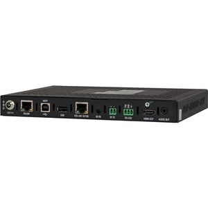 AMX DX-RX-4K60 DXLink 4K60 HDMI Receiver Module - 1 Output Device - 328 ft Range - 1 x Network (RJ-45) - 2 x USB - 1 x HDM