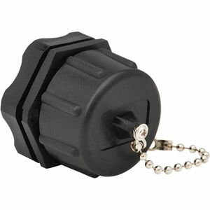 Eaton Tripp Lite Series Rigid Industrial IP68 Duplex Multimode Fiber Coupler (LC/LC) with Dust Cap, 10G Ethernet, TAA - 2 